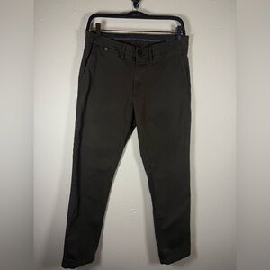 Coveri Tailored Green Men’s Chinos 30x29 Cotton Stretch Slim Fit Italy